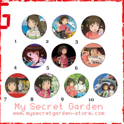 Spirited Away 千と千尋の神隠し Anime Pinback Button Badge Set ( or Hair Ties / 4.4 cm Badge / Magnet / Keychain Set )